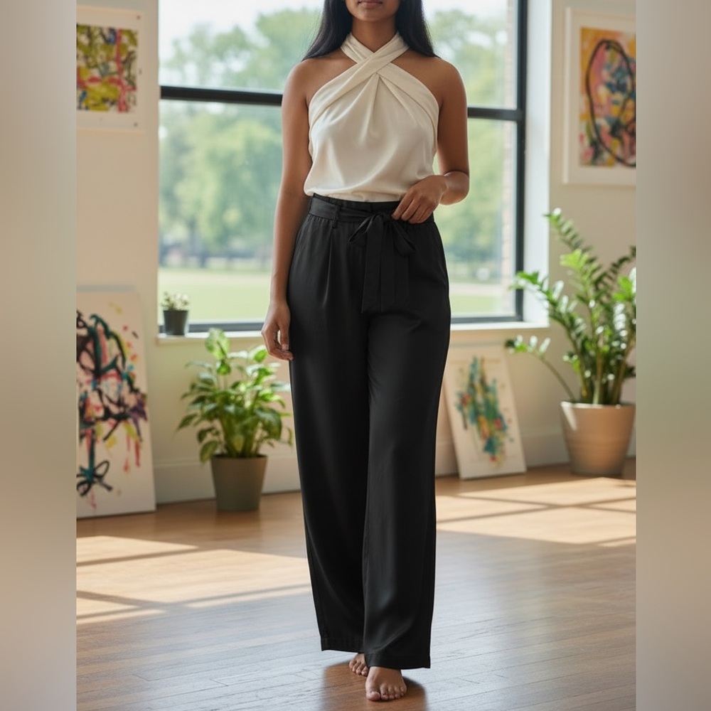 Reformation Sonia Pant 2 Black